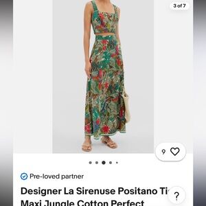 Rare Emporio Sirenuse Maxi Skirt and Top Set